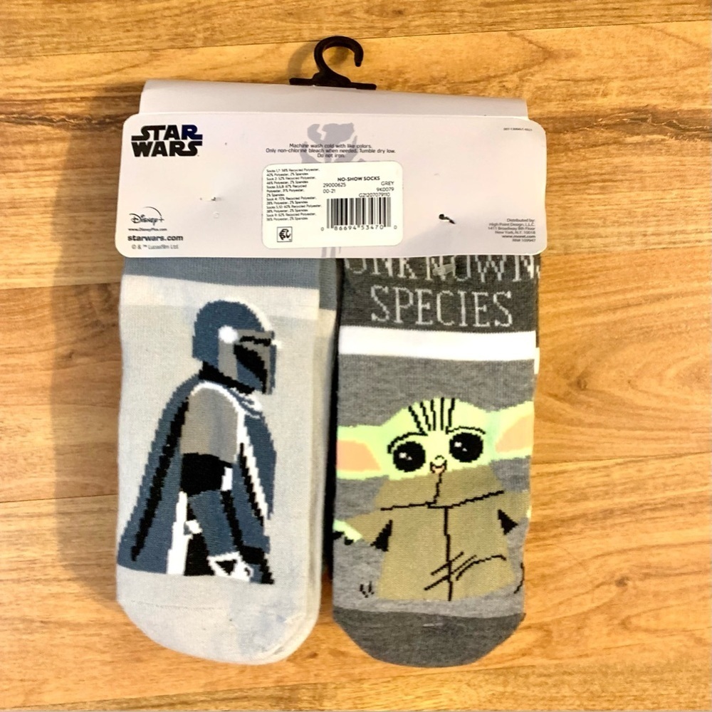 Star Wars The Mandalorian Women's No Show Socks, 10-Pack, shoe size 4-6 - Picture 4 of 5